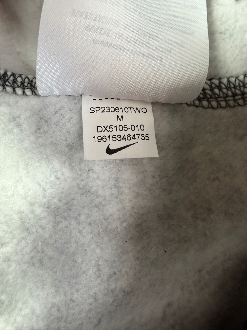 Nike Boys NSW Club Fleece AOP Grid Hoodie Glow In The Dark Size M DX5105-010 - Picture 9 of 10